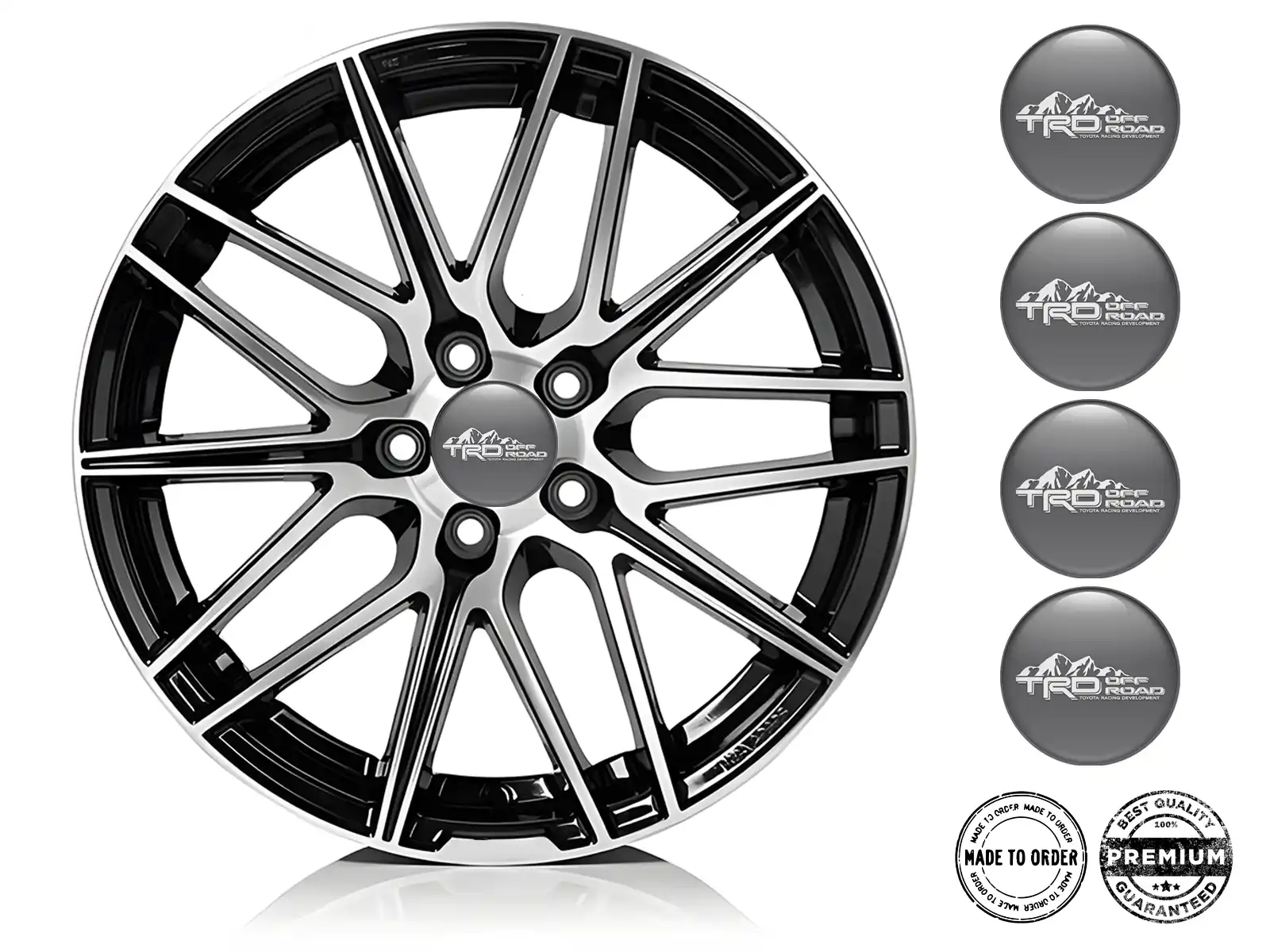 Toyota TRD Emblemas de Rueda Custom Horizonte Racing Marca